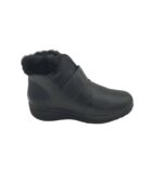 Botine dama Wonders Walk, 39, imitatie de piele, negru