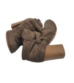 Botine dama New Yorker, 39, material textil, bej - imagine 4