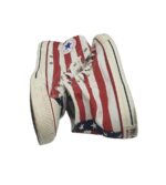 Tenisi barbati Converse, 45, material textil, alb rosu - imagine 4