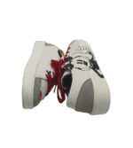 Tenisi dama Desigual, 38, imitatie de piele, piele intoarsa, alb - imagine 4