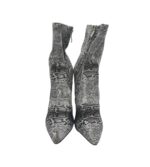 Botine dama Bebo, 39, material textil, gri - imagine 3
