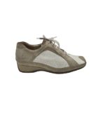Pantofi dama Gabor, 39, piele intoarsa, piele, alb gri