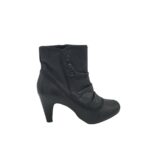 Botine dama Lotus, 39, piele, negru