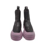 Botine dama Ecco, 36, piele, negru mov - imagine 3