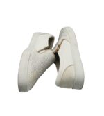 Espadrile dama 39, imitatie de piele, alb - imagine 4