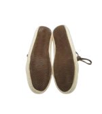 Tenisi dama 38, imitatie de piele, material textil, bej - imagine 5