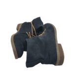 Botine dama Via Rosa, 37, material textil, bleumarin - imagine 4