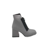 Botine dama My♥U 36, imitatie de piele, gri