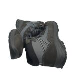 Ghete barbati Garsport Kamikaze Mid, piele intoarsa, material textil, negru gri - imagine 4