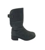 Cizme dama Ugg, 36, piele, negru, Imblanite