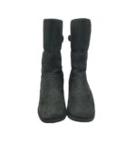 Cizme dama Ugg, 36, piele, negru, Imblanite - imagine 3