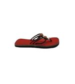 Saboti dama 38, imitatie de piele, material textil, negru rosu