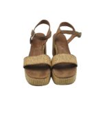 Sandale dama Tamaris, 40, imitatie de piele, material textil, maro - imagine 3