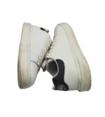 Adidasi barbati  43, imitatie de piele, alb - imagine 4