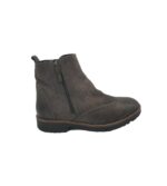 Botine dama Pier One, 41, piele intoarsa, piele, gri