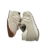 Adidasi New Balance, 38, piele intoarsa, material textil, bej - imagine 4