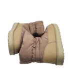 Cizme dama Palado, 40, imitatie de piele, material textil, Imblanite, bej - imagine 4