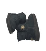 Cizme dama Ugg, 36, piele intoarsa, Imblanite, negru - imagine 4