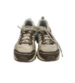 Adidasi barbati Asics, 42, imitatie de piele, material textil, alb maro - imagine 3