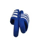 Slapi barbati Adidas, 42, material textil, albastru - imagine 4
