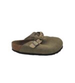 Saboti dama Birkenstock, 39, piele intoarsa, bej