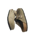 Saboti dama Birkenstock, 39, piele intoarsa, bej - imagine 2
