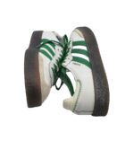 Adidasi barbati Adidas Samba, 40, piele, alb verde - imagine 4