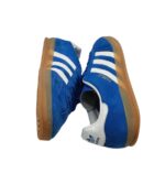 Adidasi barbati Adidas Gazelle, 43, piele intoarsa, albastru - imagine 4