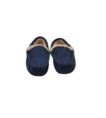 Mocasini copii Next, 26, material textil, bleumarin, imblaniti - imagine 3