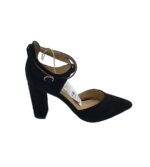 Pantofi dama Anna Field, 39, piele intoarsa, negru