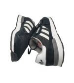 Adidasi barbati Adidas, 46, piele intoarsa, material textil, negru - imagine 4