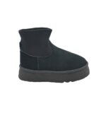 Botine dama Even&Odd, 39, piele intoarsa, material textil, Imblanite, negru