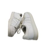 Adidasi dama Adidas Superstar, 38, imitatie de piele, piele, alb - imagine 4
