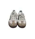 Adidasi dama Adidas Samba, 38, piele intoarsa, piele, alb - imagine 3