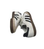 Adidasi dama Adidas Samba, 38, piele intoarsa, piele, alb - imagine 4