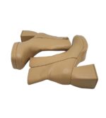 Botine dama Deezee, 39, imitatie de piele, bej - imagine 4