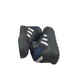 Adidasi copii Adidas, 29, imitatie de piele, material textil, piele, negru - imagine 4