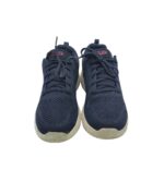 Adidasi dama Skechers, 38, material textil, bleumarin - imagine 3