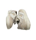 Adidasi dama New Balance, 39, piele intoarsa, material textil, piele, alb crem - imagine 4