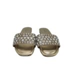 Saboti dama New Look, 39, imitatie de piele, material textil, auriu - imagine 3
