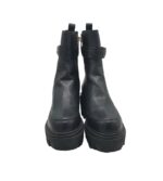 Ghete dama Guess, 39, imitatie de piele, piele, negru - imagine 3