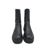 Botine dama 37, piele, negru - imagine 3