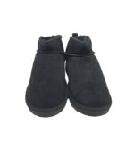 Ghete dama Even & Odd, 39, piele intoarsa, Imblanite, negru - imagine 3