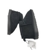 Ghete dama Even & Odd, 39, piele intoarsa, Imblanite, negru - imagine 4