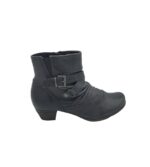 Botine dama Bonita, 39, piele, negru