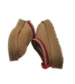 Papuci de casa Ugg, 42, piele intoarsa, Imblanite, maro - imagine 4