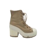 Botine dama Converse, 40, piele, Waterproof, bej, captusite