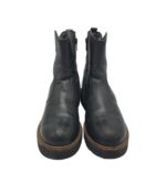 Ghete dama Pier One, 38, piele, Imblanite, negru - imagine 3
