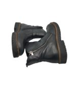 Ghete dama Pier One, 38, piele, Imblanite, negru - imagine 4
