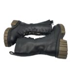 Ghete dama Franco Banetti,  imitatie de piele, negru - imagine 4